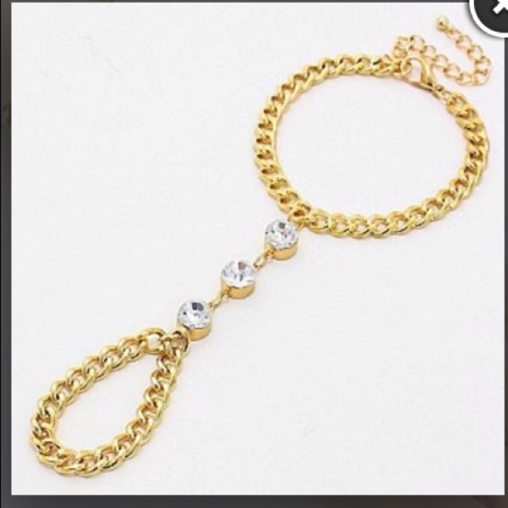 Accent Link Hand Chain - Picture 2 of 2